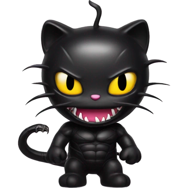 Hello kitty venom emoji
