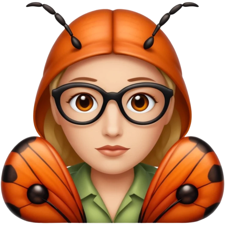 Therapist dressed as a bug emoji