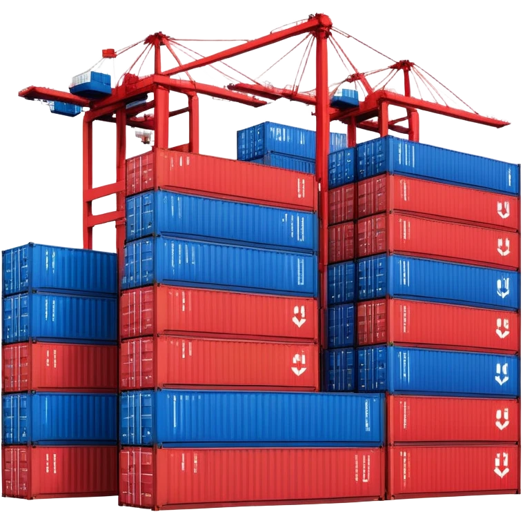 seaport with containers emoji