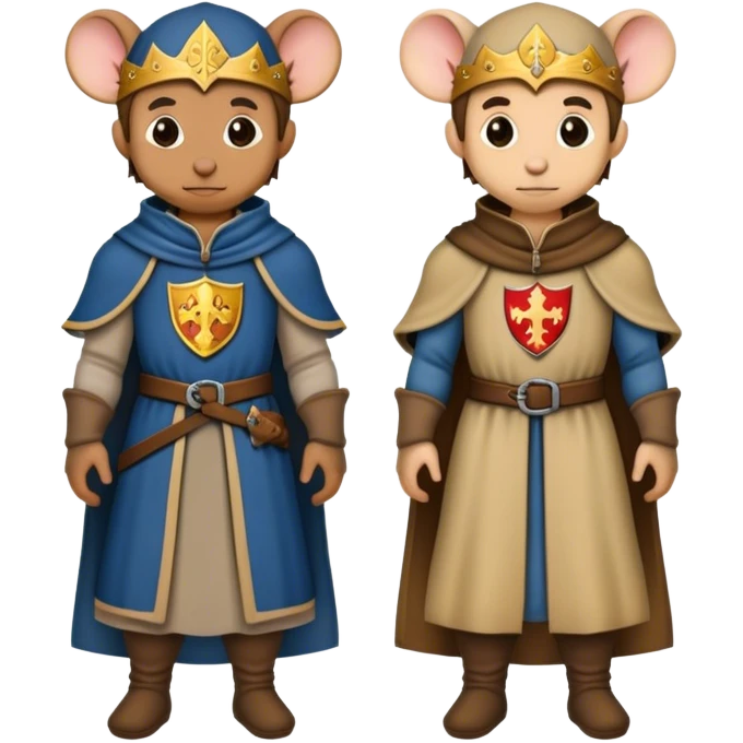 Medieval human merged with mouse not portrait emoji