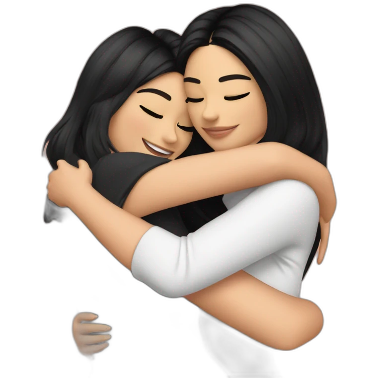 kendall jenner hugging kylie jenner emoji