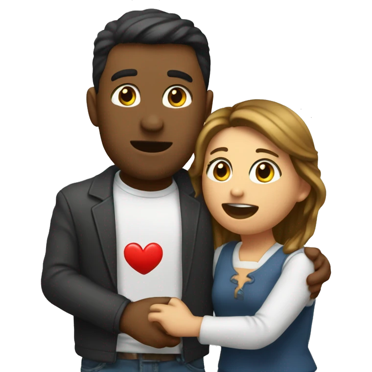 Emoji de una pelirroja mandando un beso con un corazon emoji