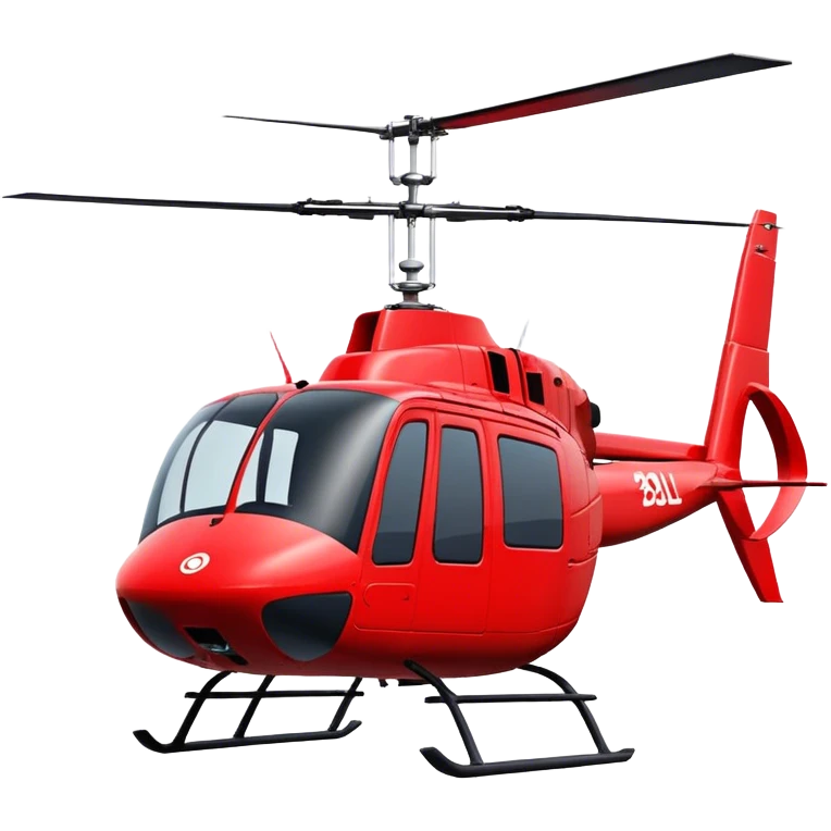 Bell 206 - Bell Helicopter (Model Year: 2021) (Iconic colour: Red) emoji