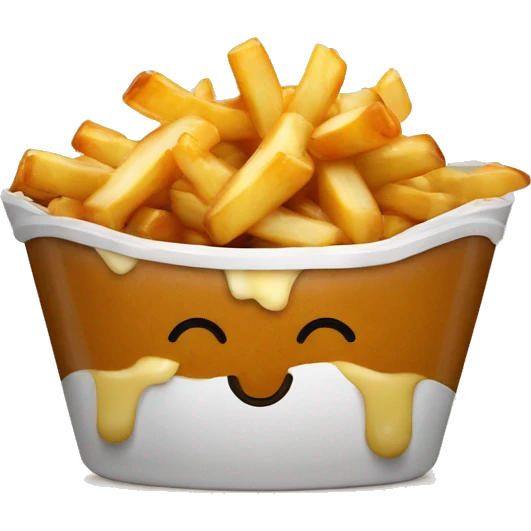 Poutine qui mange de la poutine  emoji