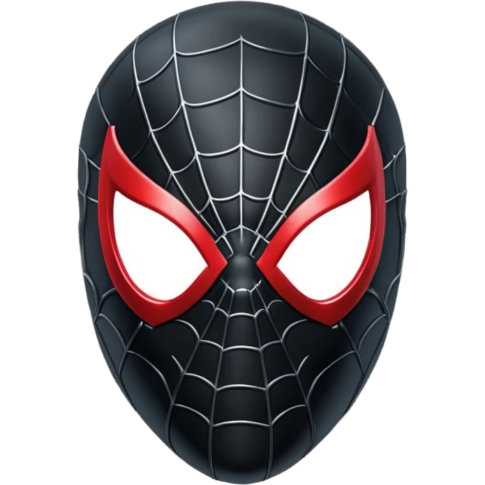 black spiderman mask emoji
