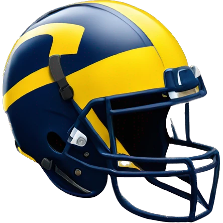 University of Michigan wolverines football helmet emoji