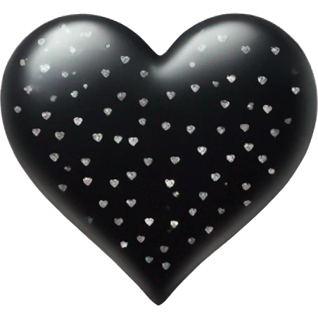 Black heart with sparkles  emoji