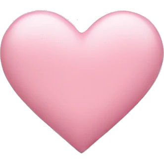 Light pink heart  emoji