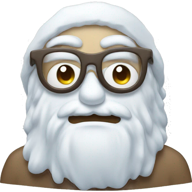 snowam with a time emoji