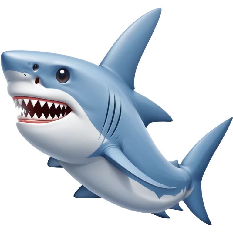 Shark wearing blue Nike shoes emoji