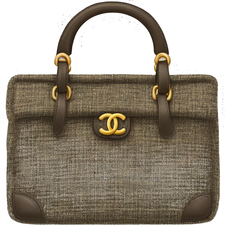 Tweed chanel bag emoji