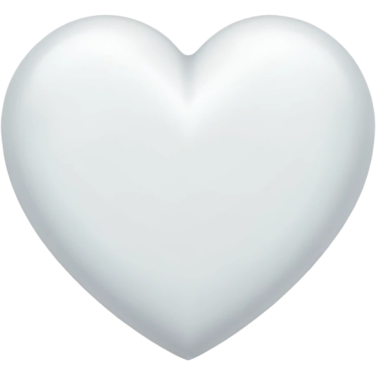 White heart emoji