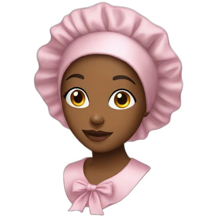 Tismey satin bonnet emoji