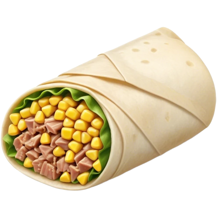 Tuna corn wrap emoji