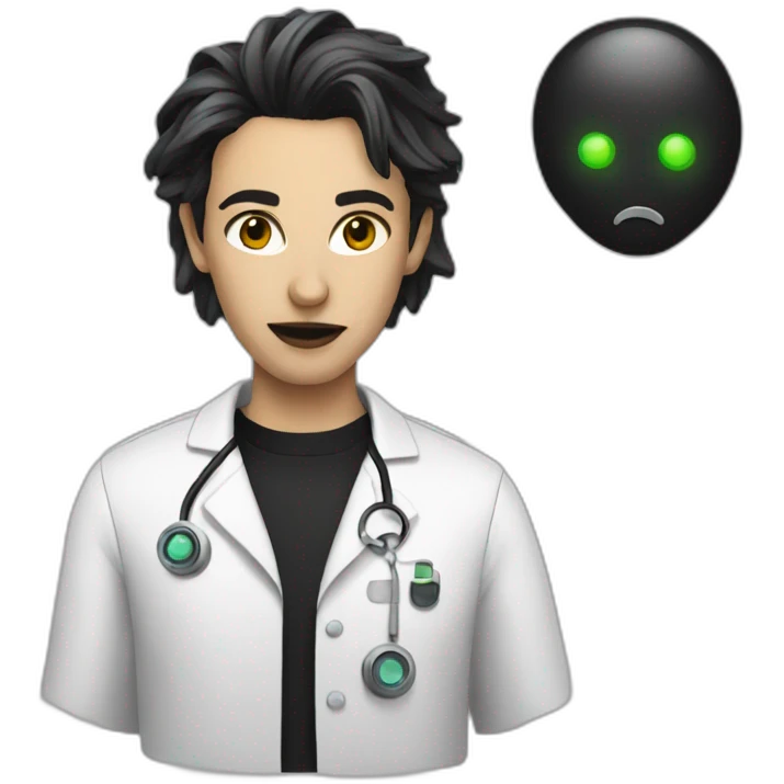 goth biotechnologist emoji