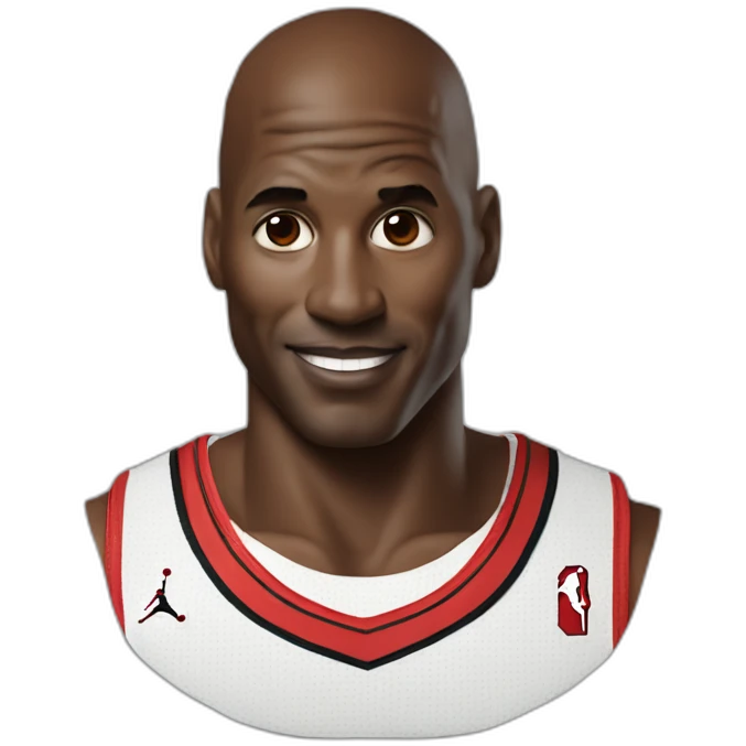 Michael Jordan logo but full color emoji