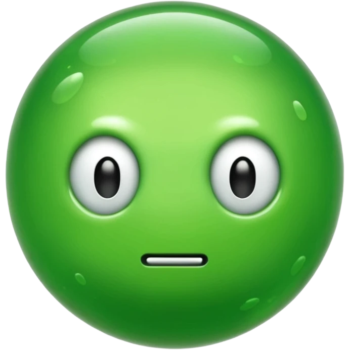 Slime petit en sphère sans visage emoji