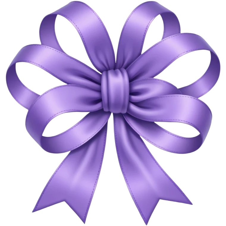 lavender coloured ribbon emoji