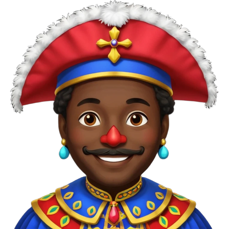 Zwarte Piet, de knecht van Sinterklaas  emoji