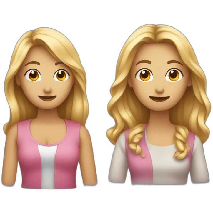 two people comparing themselves emoji