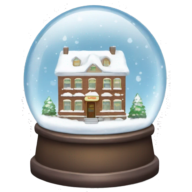 snow globe with snowball in downtown emoji