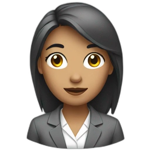 Office girl with computer emoji
