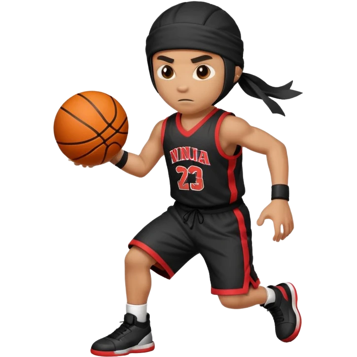 ninja playing basketball emoji
