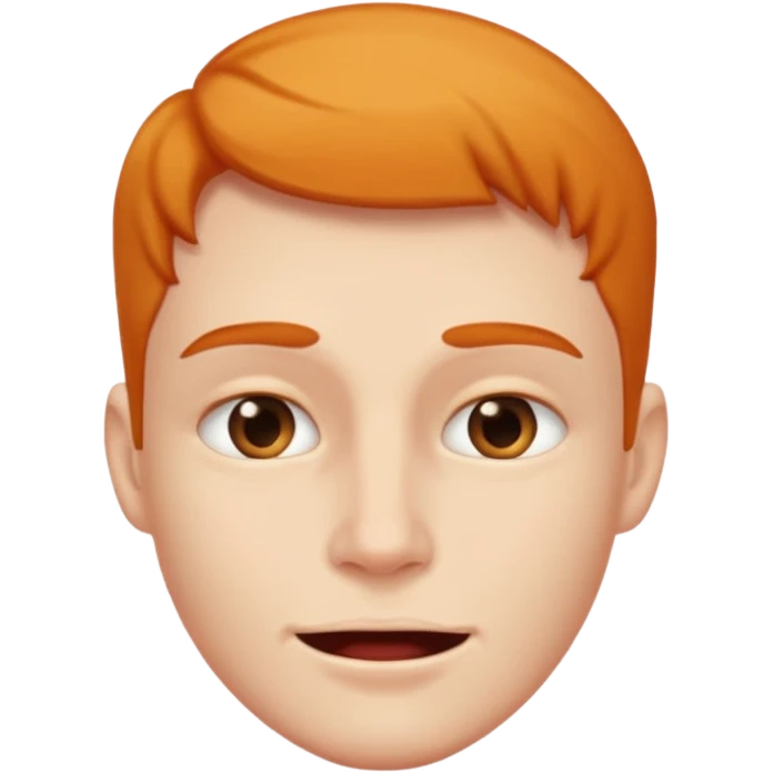 Someone mewing emoji