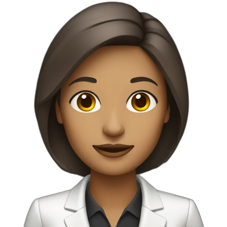 businesswoman using ai emoji