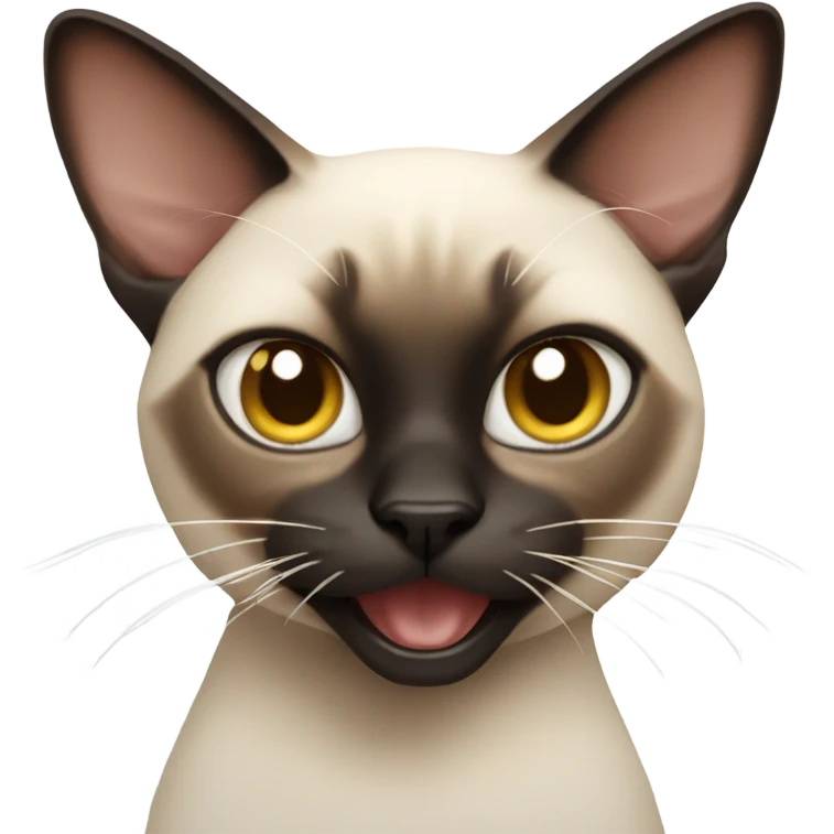 Mad Siamese cat emoji