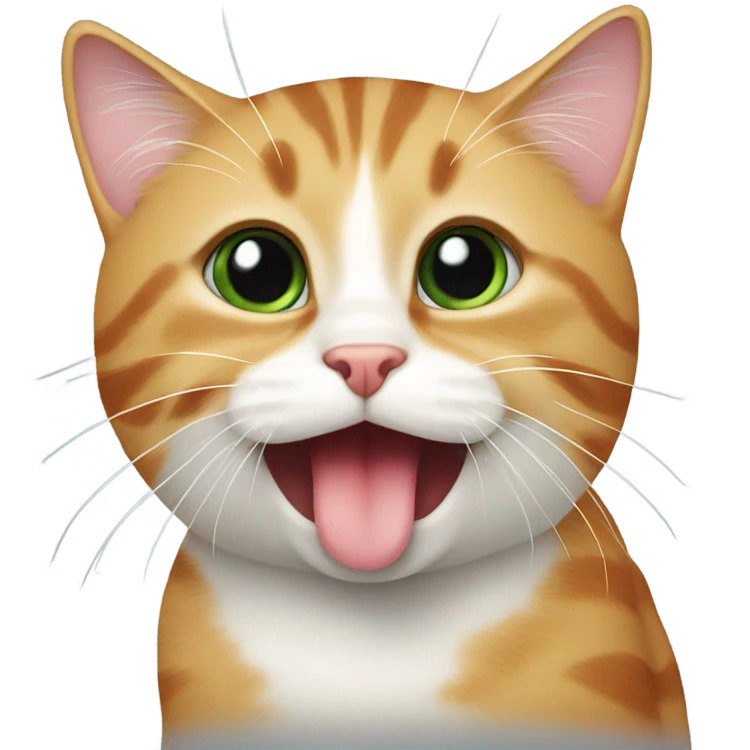 Cat licking  emoji