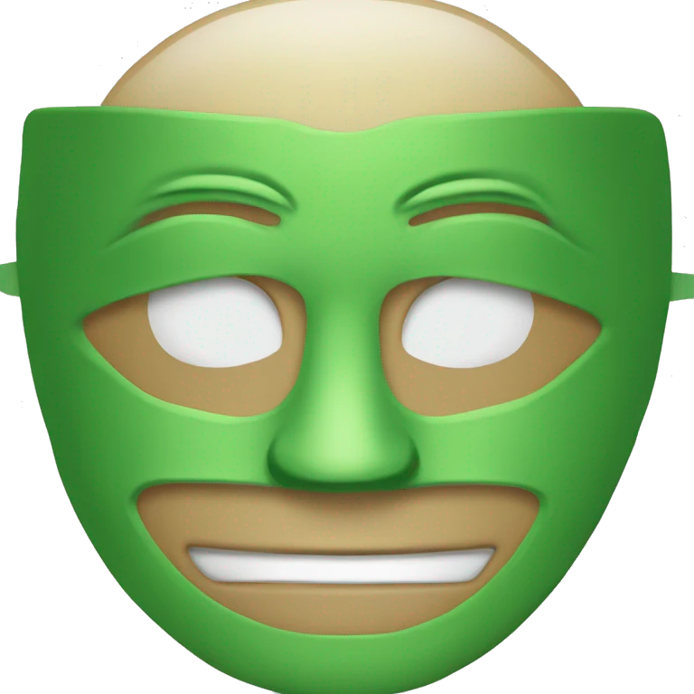 Grüne Maske  emoji