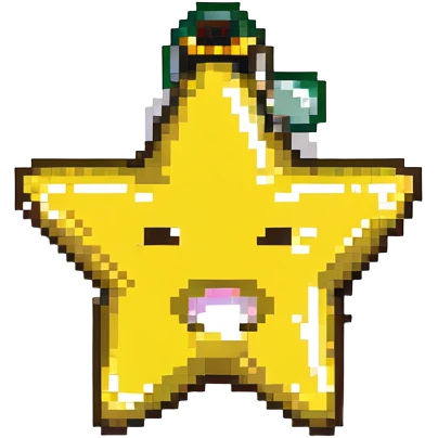 A 100 x 100 pixel emoji showing applause, with a yellow star-shaped mouth that has a zipper, mimicking the attached image. The star shape should be creatively incorporated into the design to represent applause. emoji