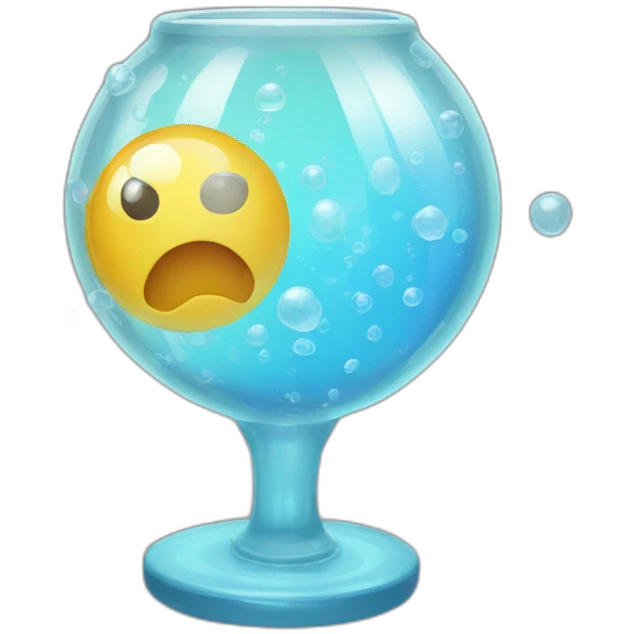 Electric bubble glass  emoji