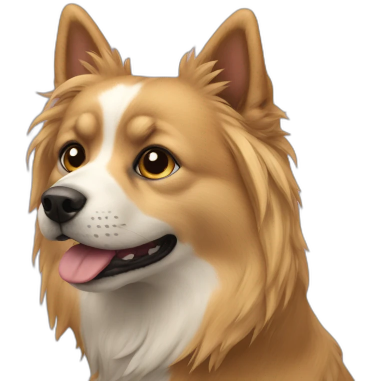 Chat sur chien emoji
