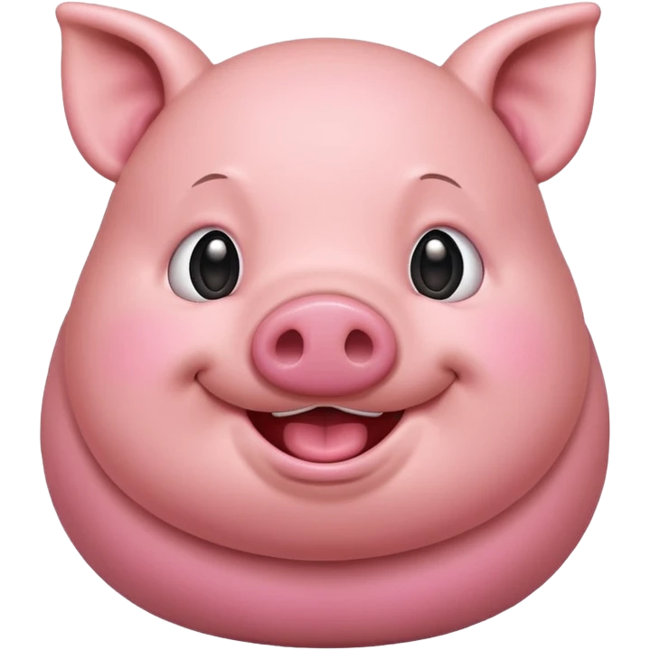 make a emoji of a fat cartoon pig emoji