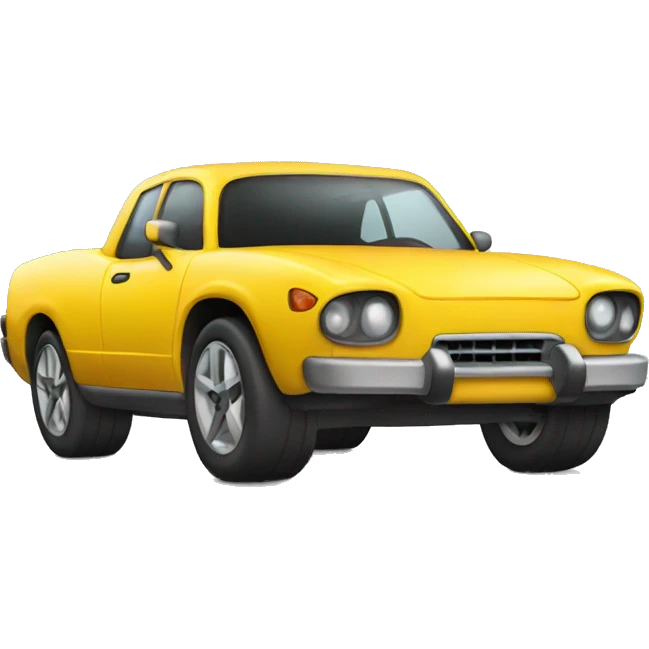 Car with four legs instead of wheels emoji