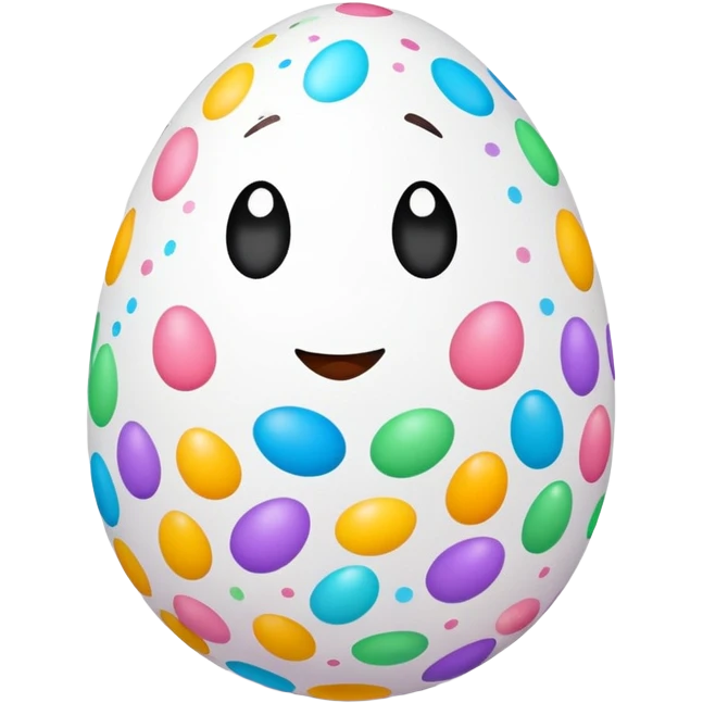 easter egg with francisco written on the side emoji