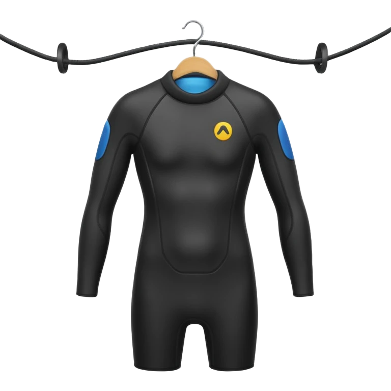 wetsuit hang on a hanger emoji
