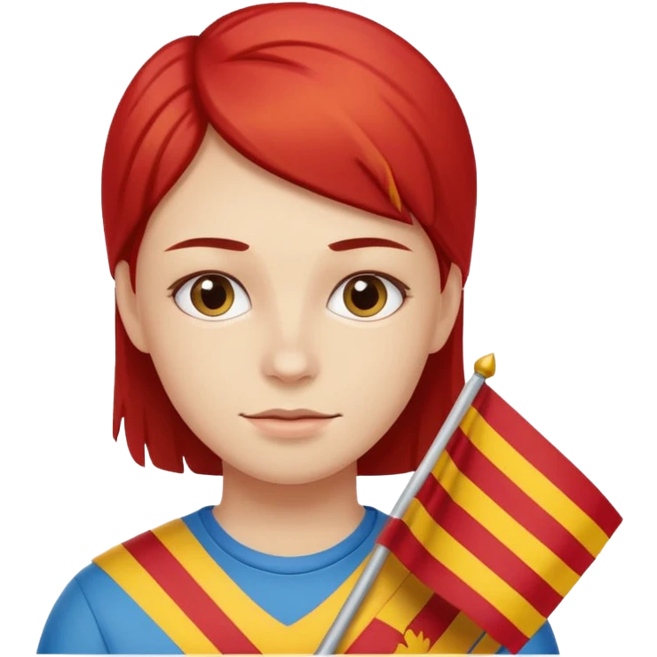 Me with a Catalan flag emoji