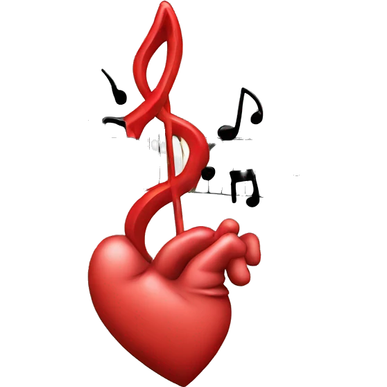 Heart with music  emoji