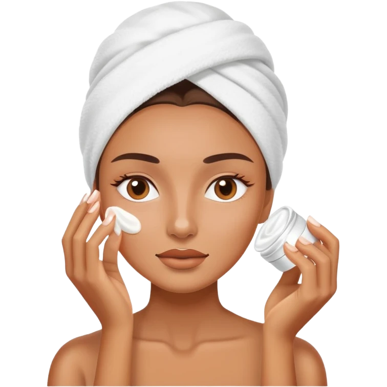 woman skincare routine emoji