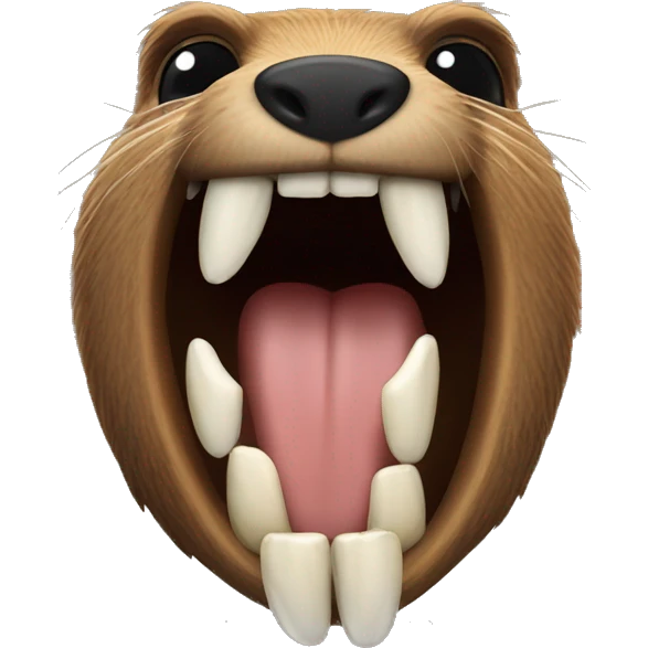 spy beaver teeth emoji