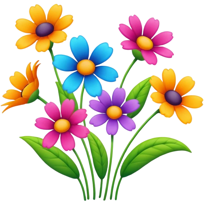 Flowers dancing. emoji