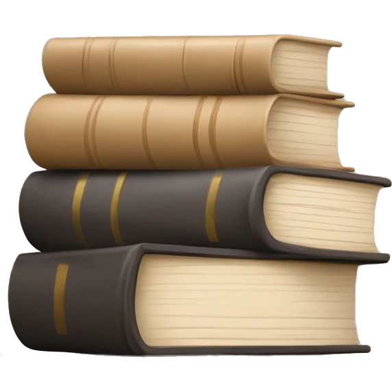 beige stack of books emoji