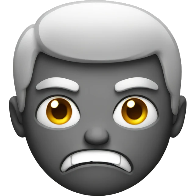 Angry face emoji