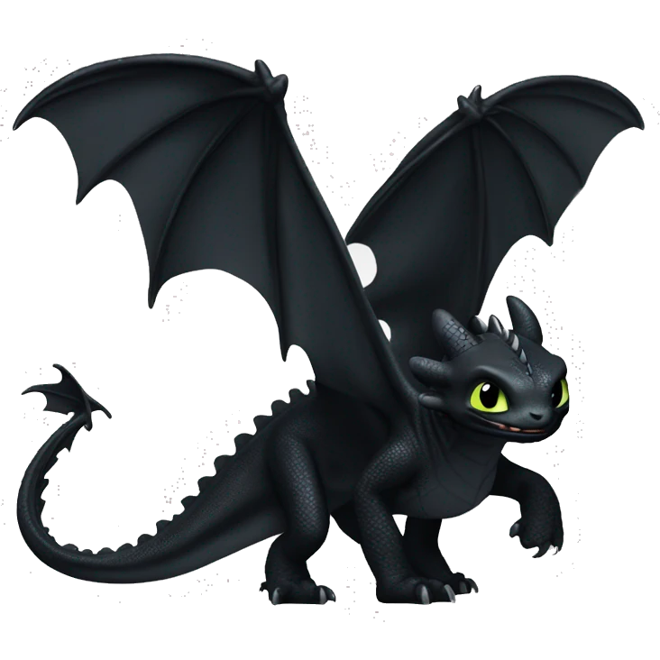 Toothless dragon night fury  emoji