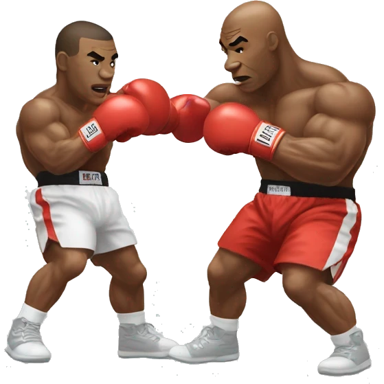 mike tyson boxing, upper body throwing a punch emoji