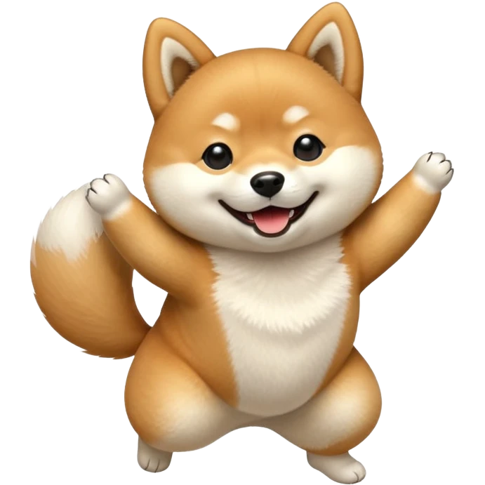 happy shiba inu dancing emoji