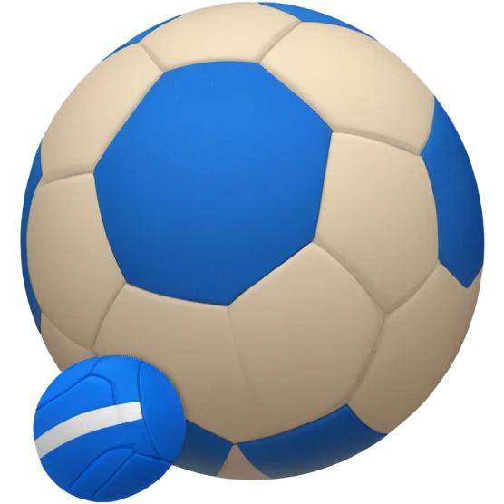 blue handball emoji